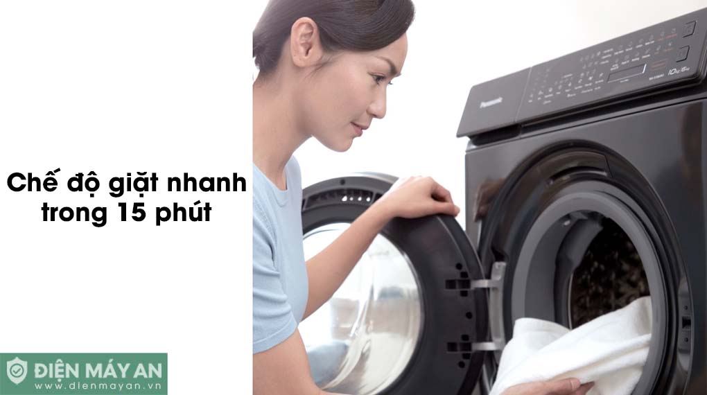 Máy Giặt Sấy Panasonic Inverter giặt 10kg  sấy 6kg NA-S106FR1BV